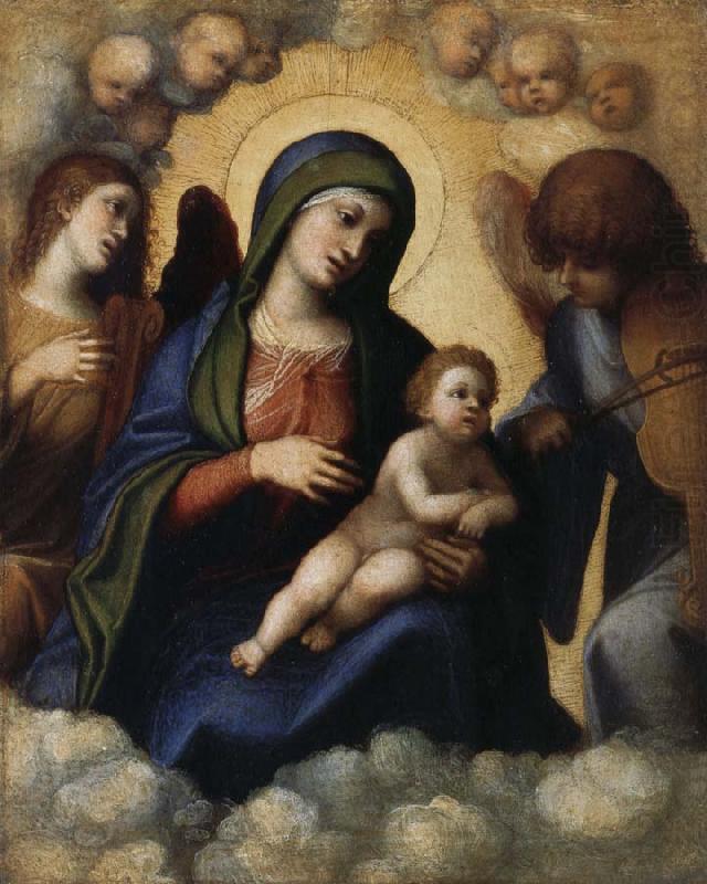 Embrace the glory of the Son and Our Lady of Angels, CASTIGLIONE, Giovanni Benedetto